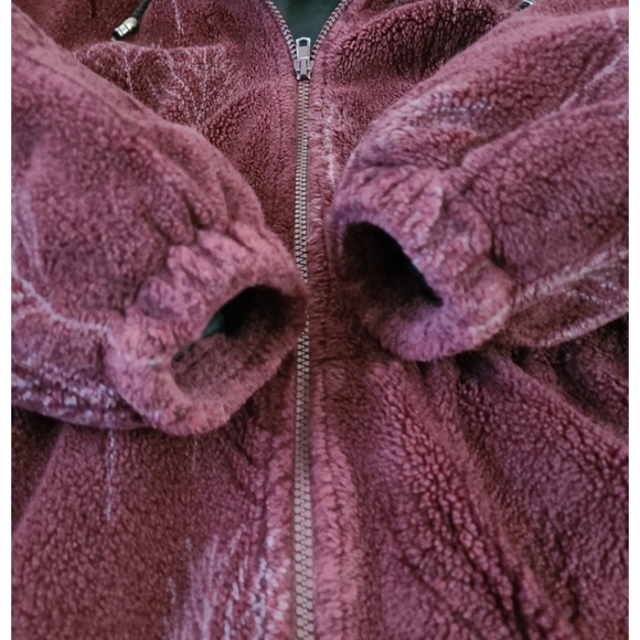 Vintage Northern Sun Made in Canada Fleece Jacket w/ Detachable Hood Small - Picture 5 of 12